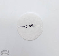 The AeroPress filter is a 2.5 inch simple disc of good quality coffee filter material
