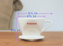Bonmac #2 Single Hole Porcelain Filtercone