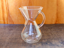 The Chemex 6 Cup Glass Handle Coffee Brewer