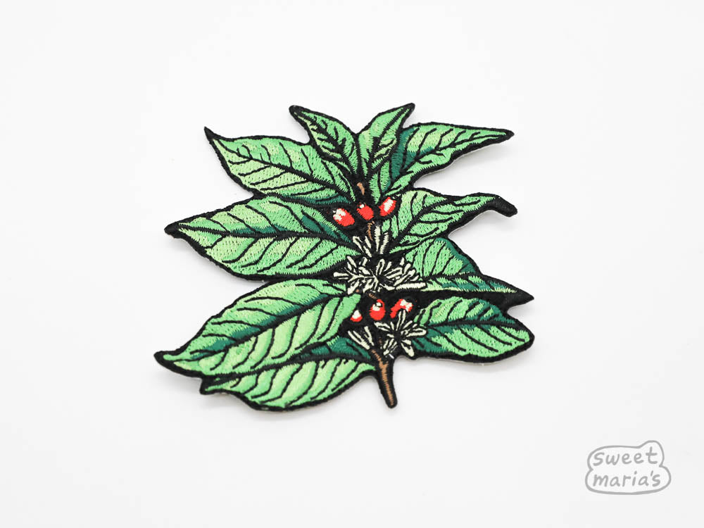 The patch is about 3.5 inches wide and tall - Coffee Branch Patch