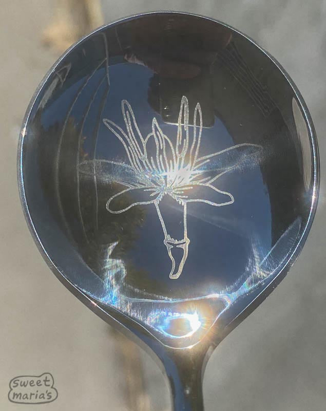 Sweet Maria's Coffee Flower Stainless Steel Cupping Spoon