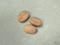 Three coffee seeds.