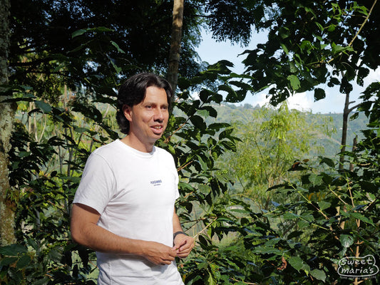 Leo at his farm El Jardin in Los Naranjos, Antioquia.