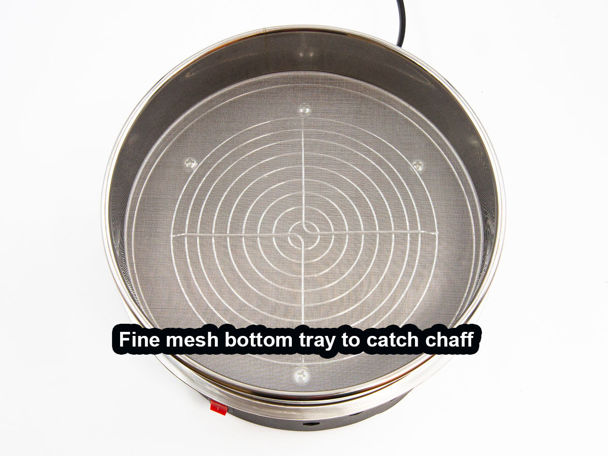 Lower basket catches excess loose chaff
