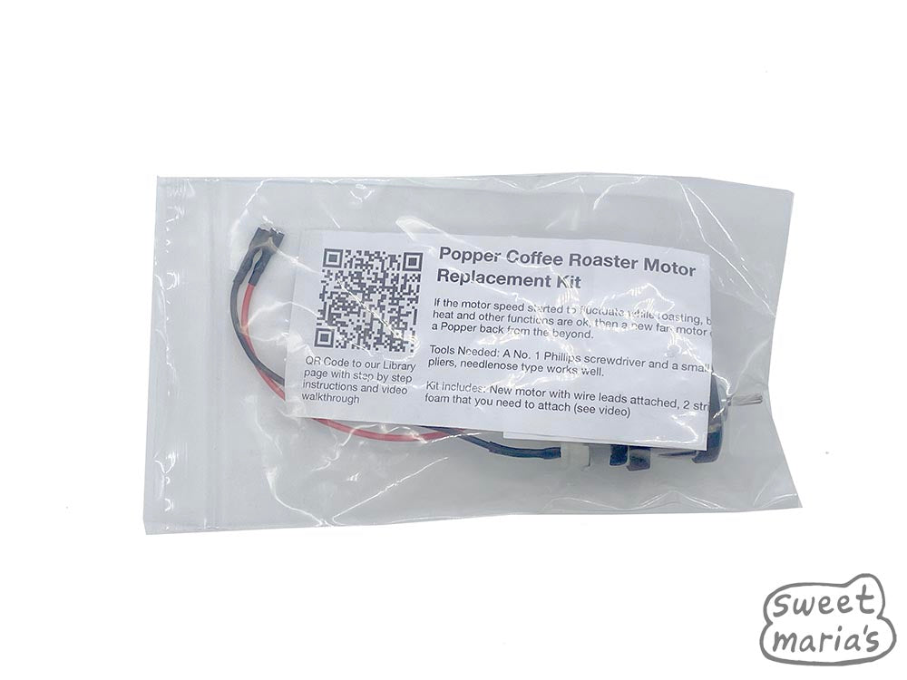 The splined motor shaft where you mount the fan. Popper Coffee Roaster Motor Replacement Kit from Sweet Marias