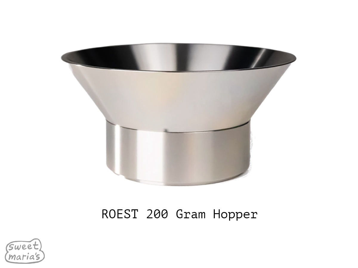 The larger hopper allows more headspace to load a bigger batch.