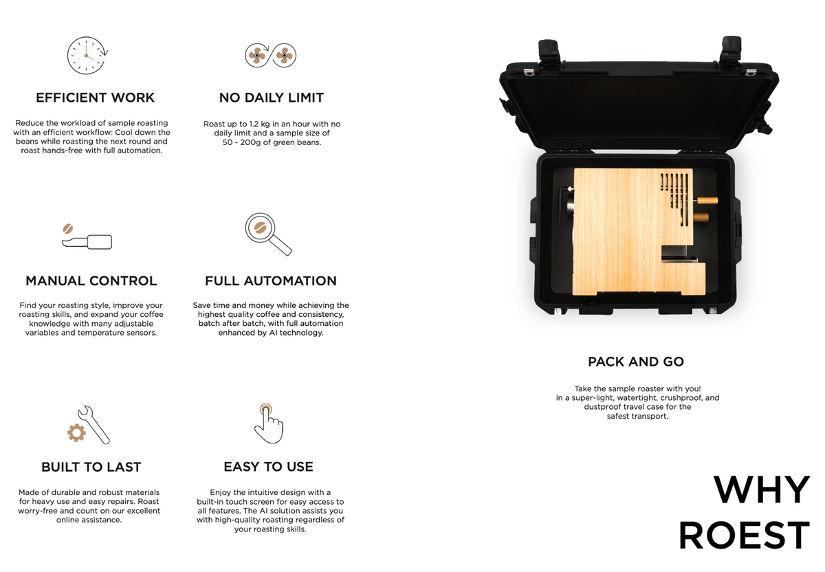 ROEST L100 Plus professional sample roaster