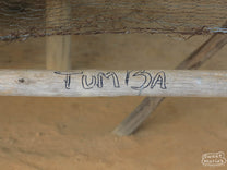 Dark red cherries are nearly dried on the raised beds at Tumba site, Rulindo, Rwanda.