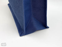  long handle. It's pretty comfortable. Sweet Maria's Blue Jute Tote