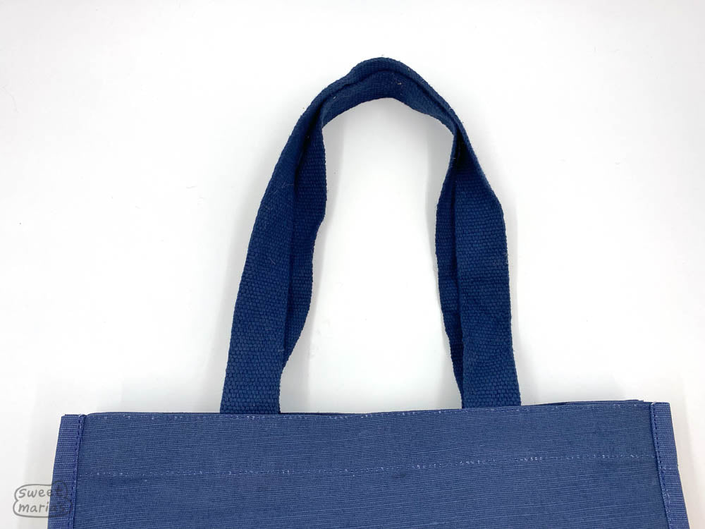 Dimensions of our Blue Jute Tote
