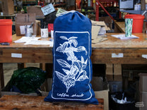 We use the jute drawstring bags to hold 50 lb of green coffee