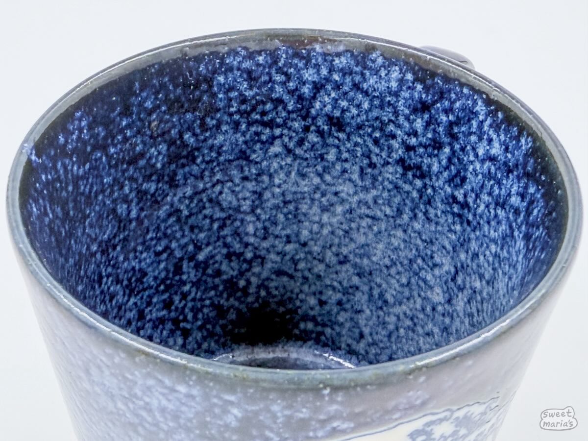 The Namako Blue Great Wave Mug holds 10 oz