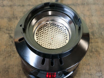 The SR540 design creates a fluid bed of hot air which roasts and circulates the coffee.