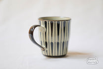 Tokusa Pattern Mug from Japan - a traditional design invoking horsetail plant 